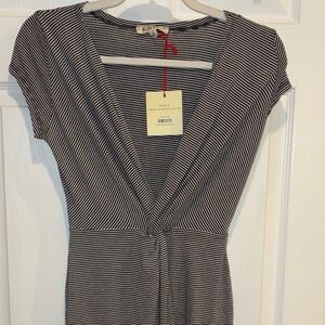 Rolla Coster Black and White Midi Dress